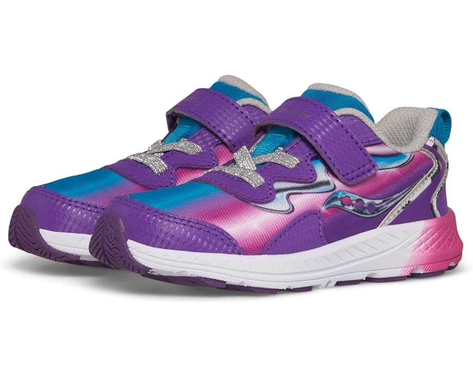 

Кроссовки Saucony Kids Flash A/C 3.0 JR, цвет Teal/Purple/Chrome