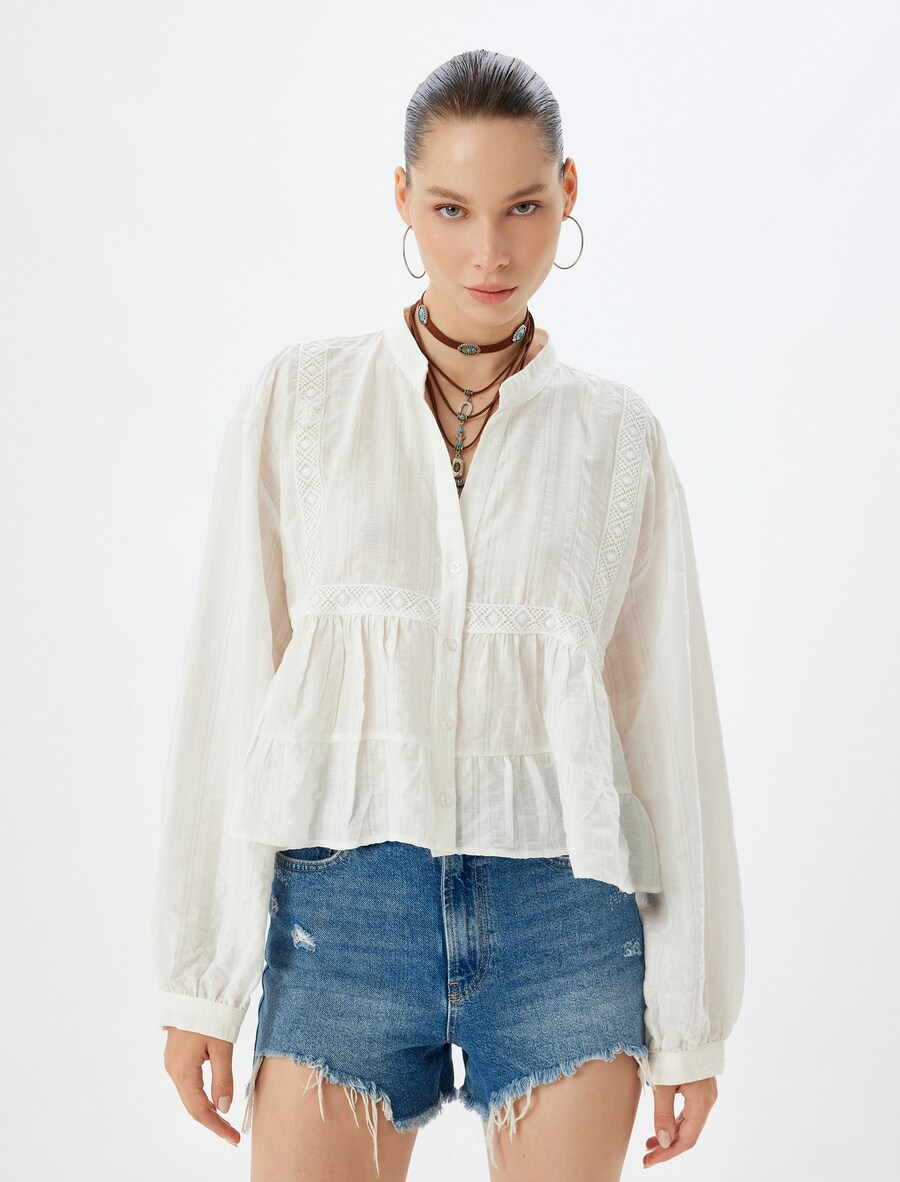 

Блузка Koton, экрю