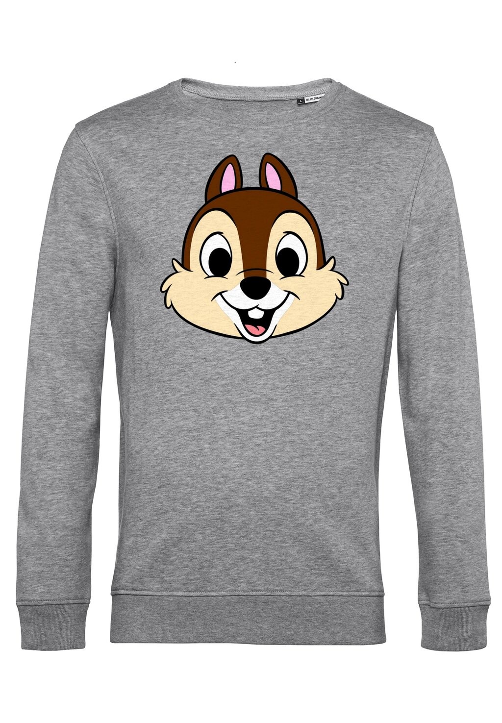 

Толстовка MICKEY & FRIENDS CHIP BIG FACE Disney, цвет Mottled Light Grey