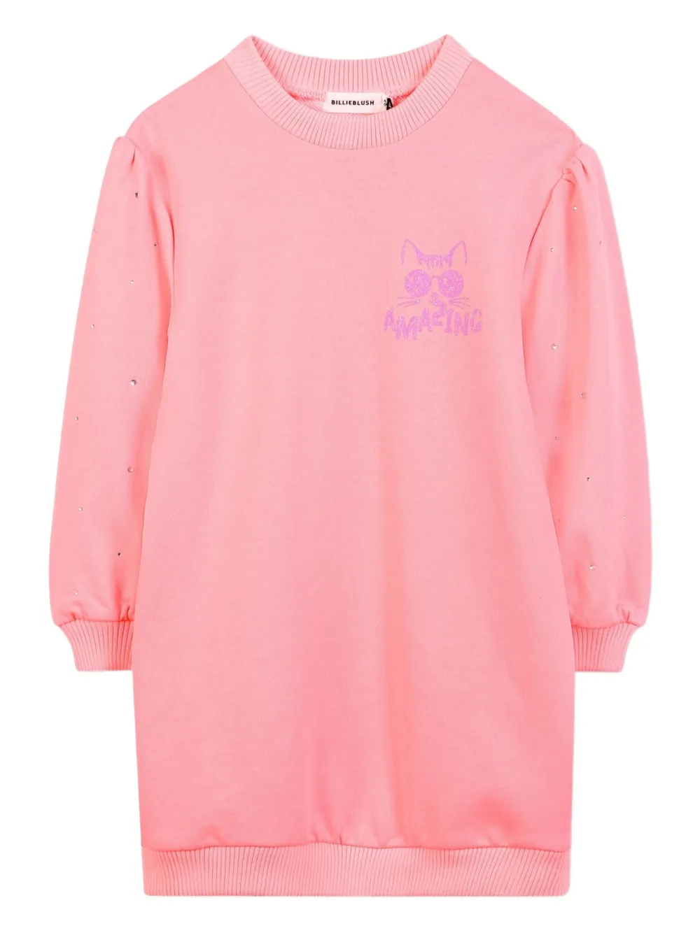 

Платье с объемными рукавами Billieblush, розовый