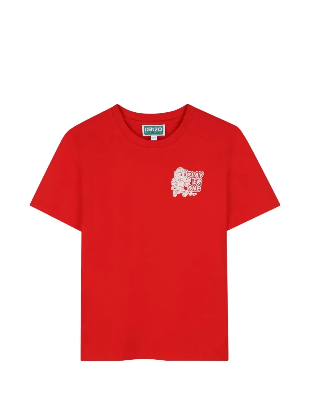 Футболка с графическим принтом Kenzo Kids, красный