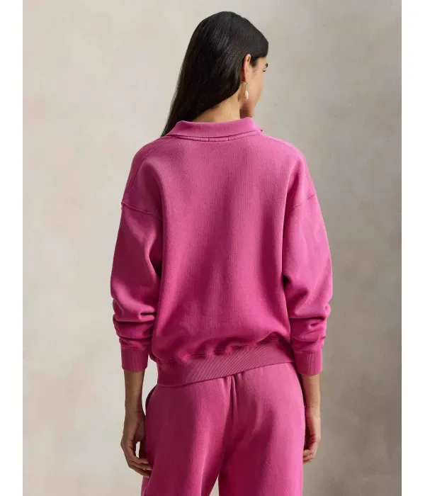 Толстовка loose fit Polo Ralph Lauren, розовый — фото 3