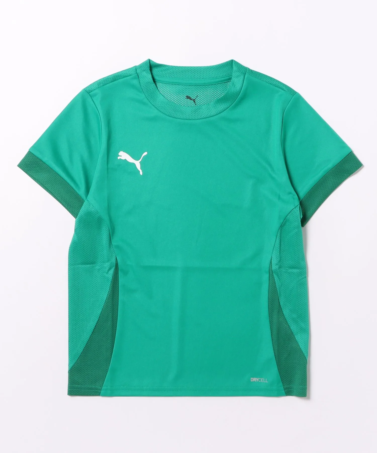 Детская футболка с технологией DRYCELL TEAMGOAL PUMA зеленая
