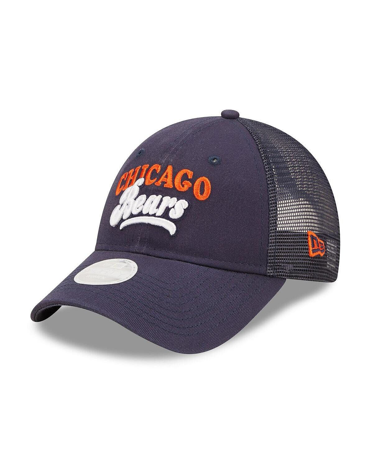 

Женская темно-синяя кепка Chicago Bears Team Trucker 9Forty Snapback New Era