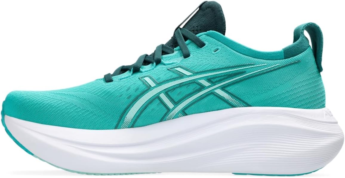 Мужские беговые кроссовки ASICS Gel-Nimbus 27, зеленый — фото 4