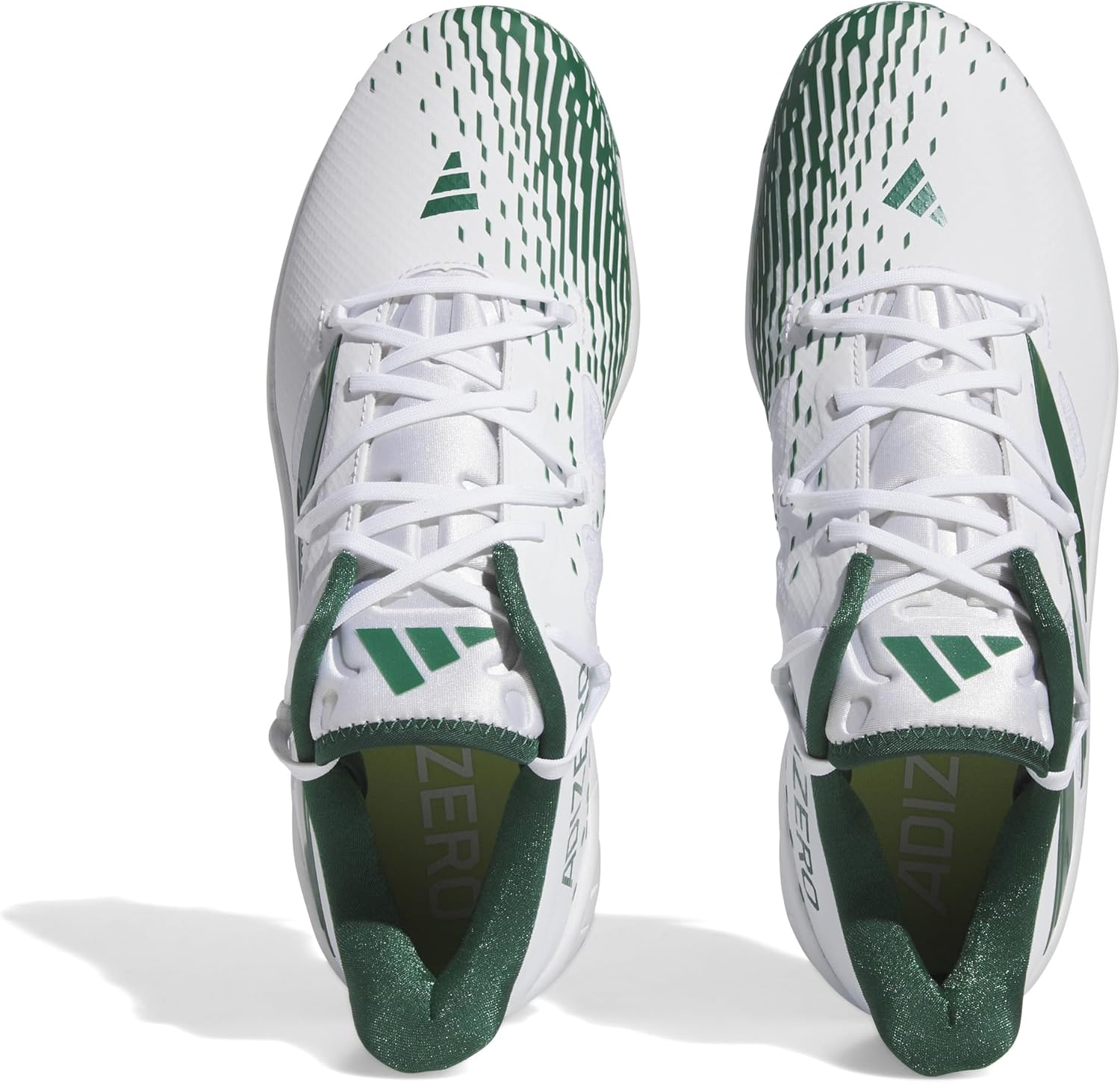 Мужские кроссовки Adidas Adizero Afterburner 9, белый/зеленый/темно-зеленый — фото 4