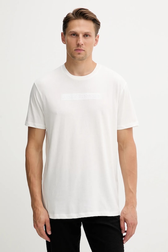 

Хлопковая футболка Armani Exchange, белый