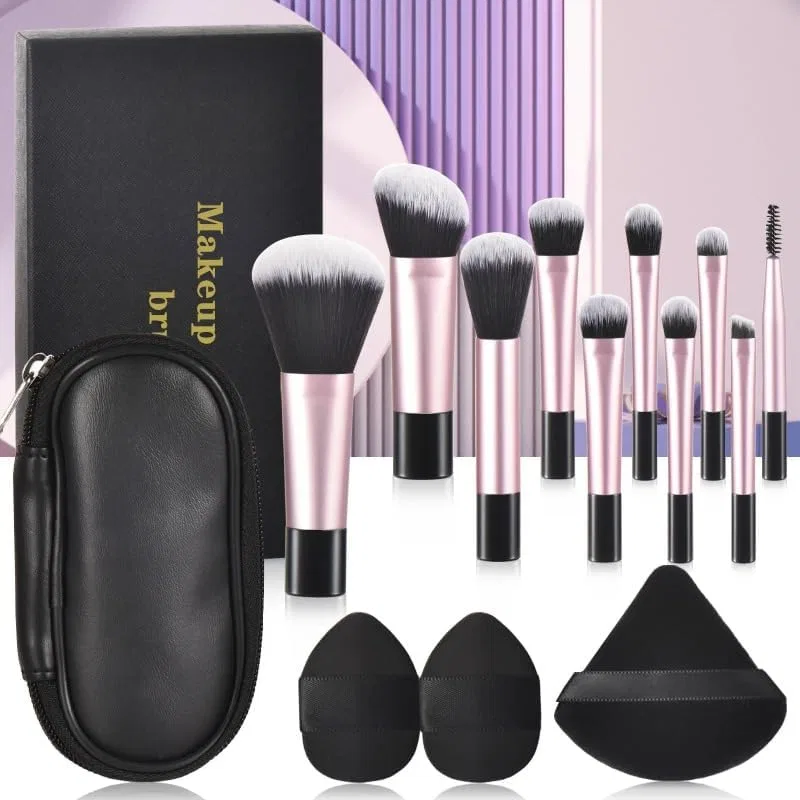 Набор мини-кистей для макияжа 10 цветов, пластик, Gift Set 2
