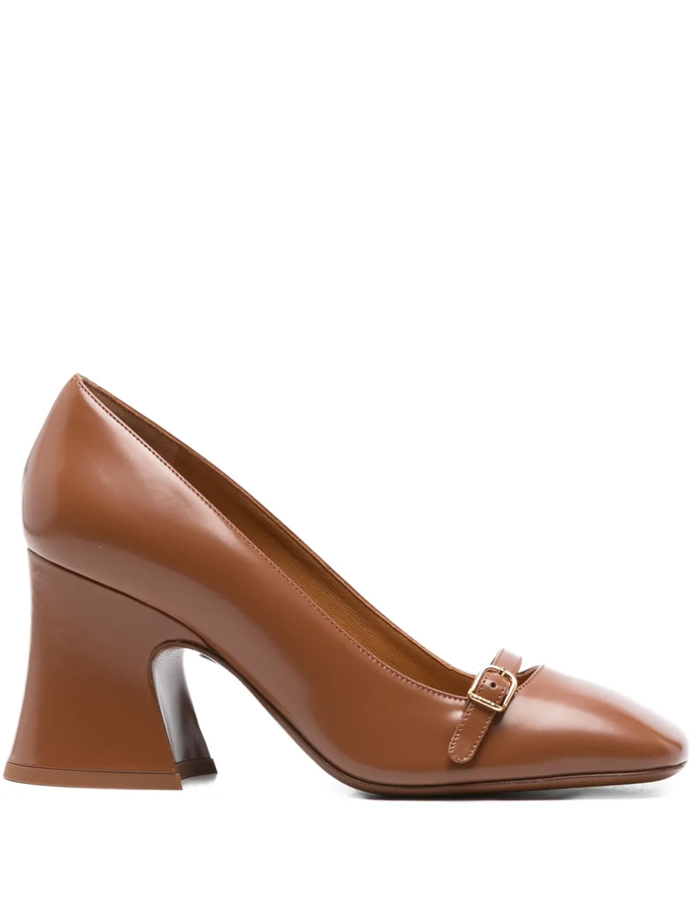 Туфли Janis 75 с пряжкой Chloé, коричневый