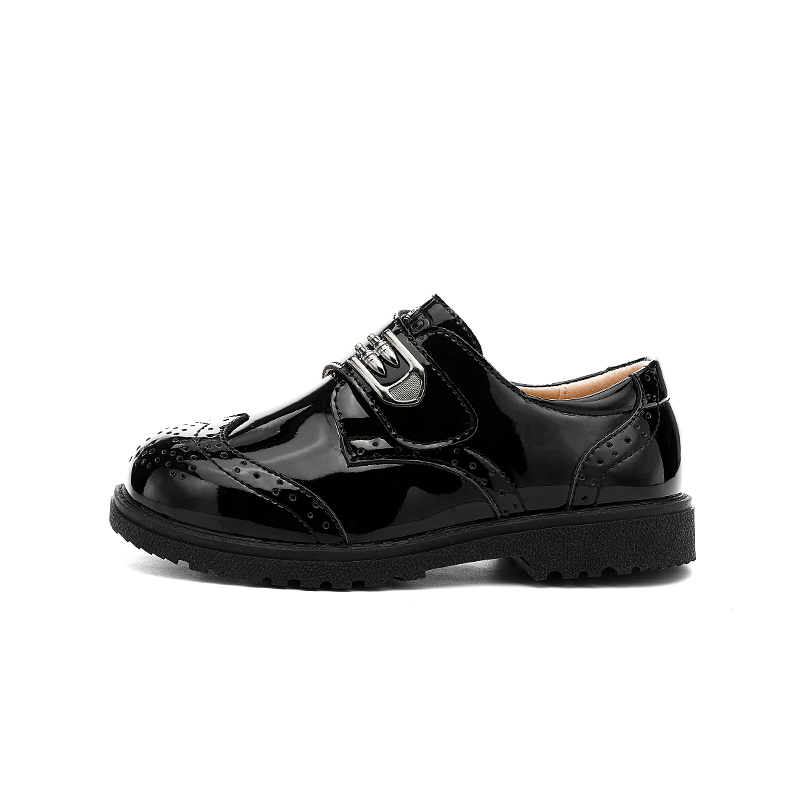 

Детские кожаные туфли Slip Resistant Abrasion Resistant Low top Jeep, obsidian черный