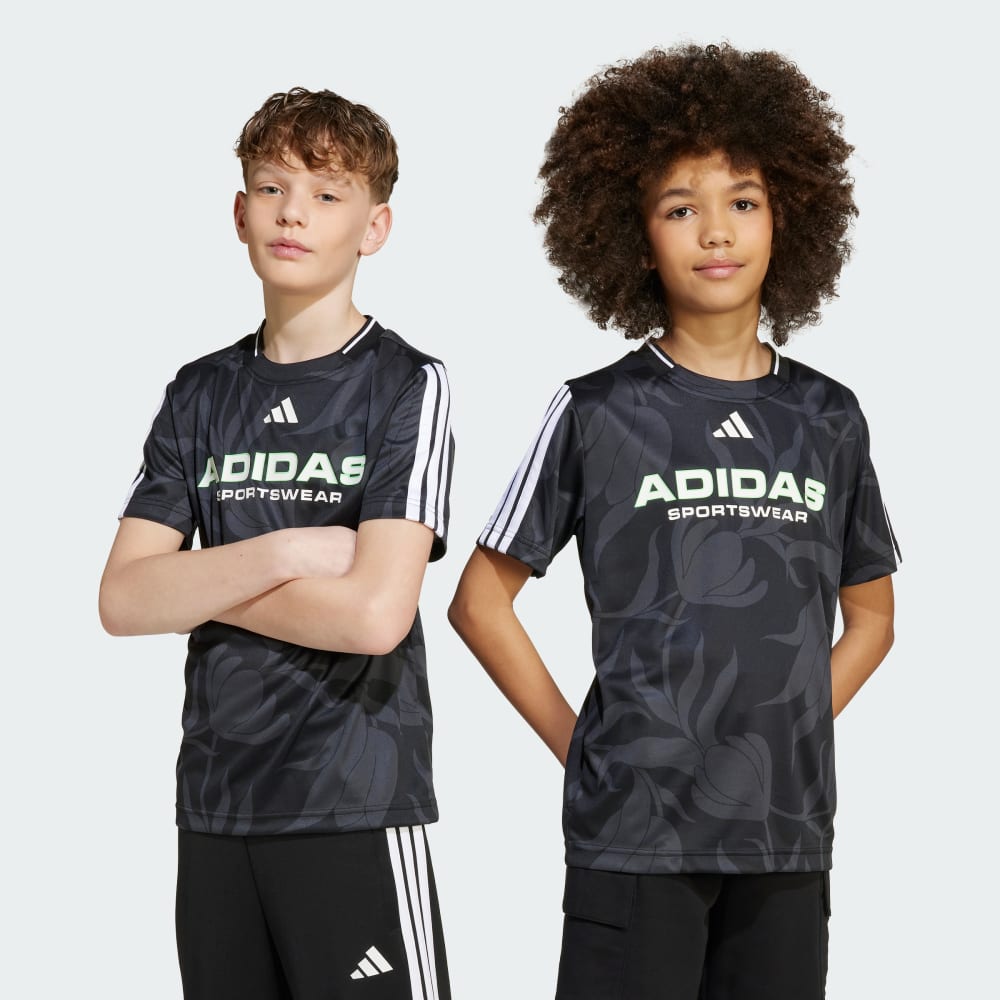 

Джерси Adidas House of Tiro Allover-Print Tee Kids, цвет Carbon/Black/White/Lime Burst