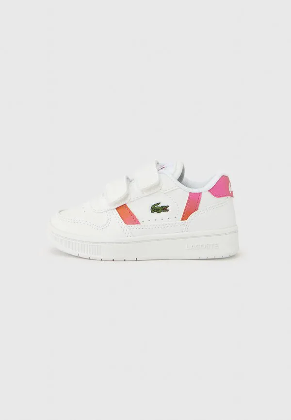 Кроссовки унисекс с т-образным зажимом Lacoste, White/Light Pink