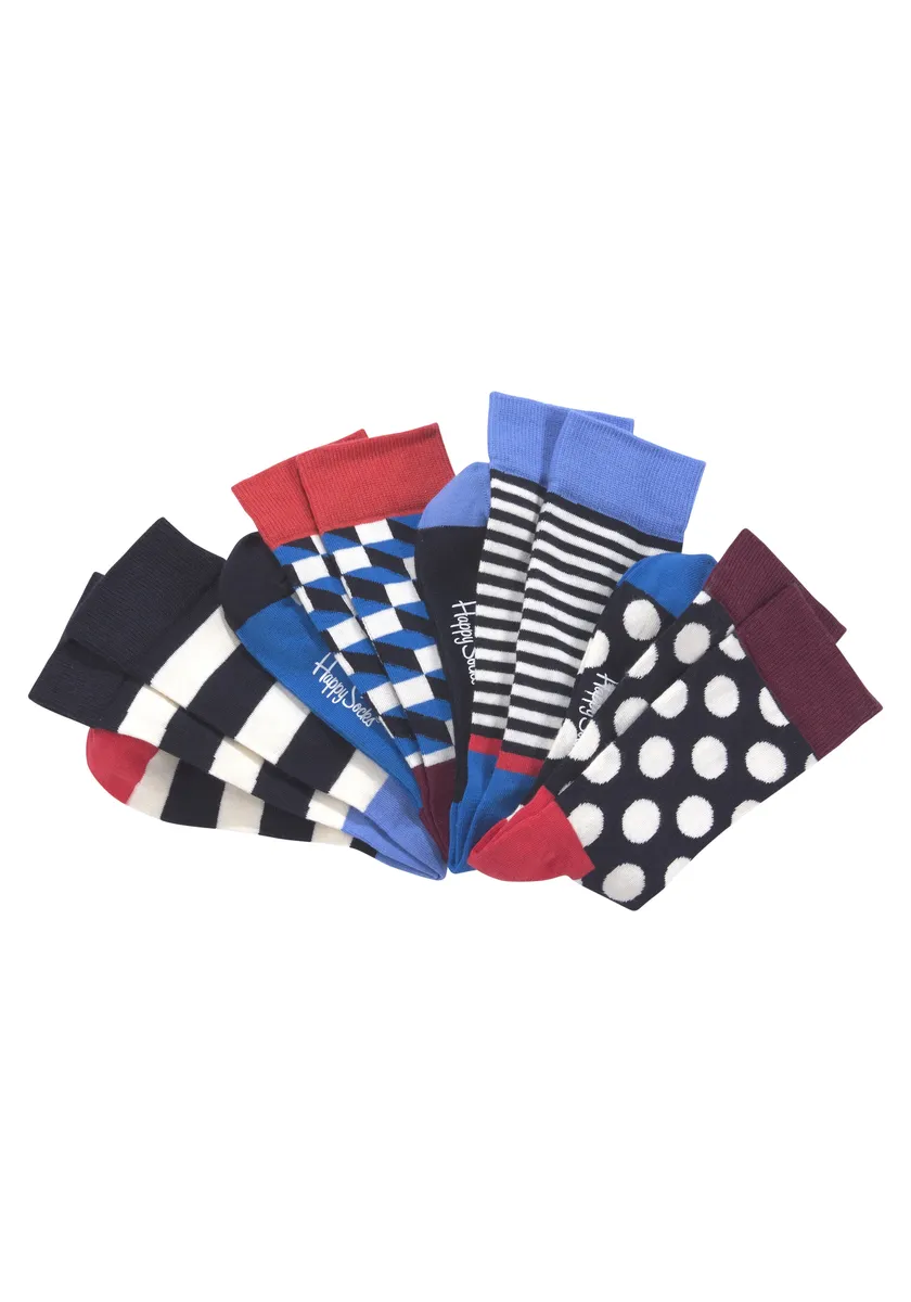 

Носки Happy Socks (4 пары), Big Dot Box, цвет морской волны