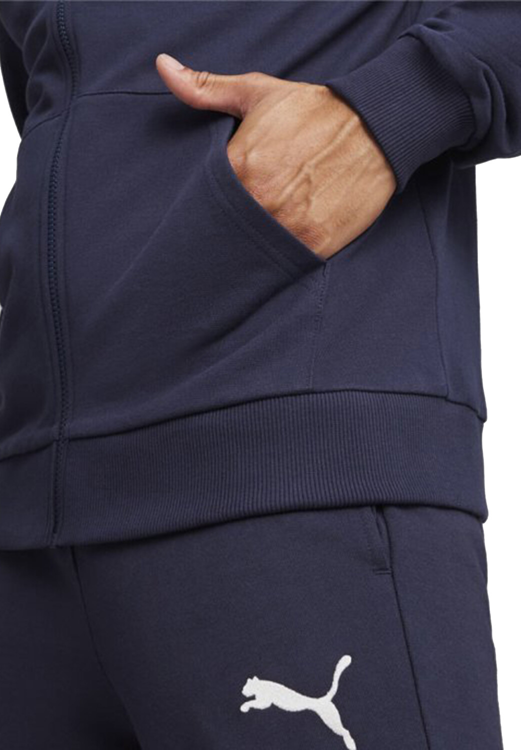 Толстовка Puma teamGOAL Casuals Hooded Jacket Jr, синий — фото 4