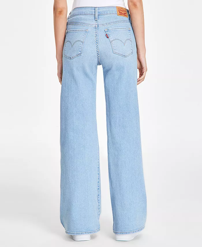 Женские джинсы 318 Shaping Stellar-Stretch с широкими штанинами Levi's, синий — фото 3