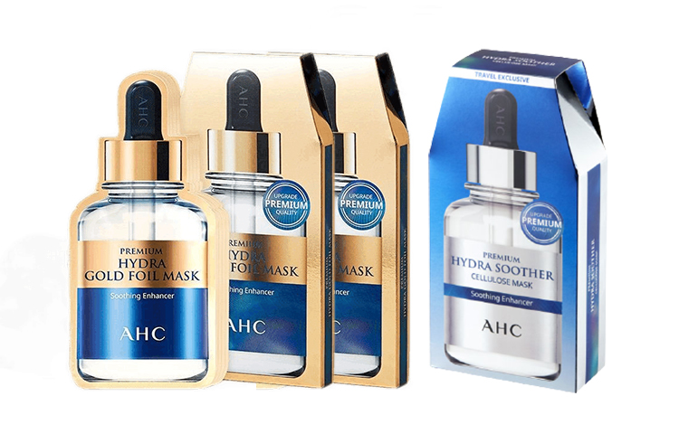 Маска для лица A.H.C — Hyaluronic Acid успокаивающая, подтягивающая, увлажняющая, восстанавливающая Gold Model — фото 4