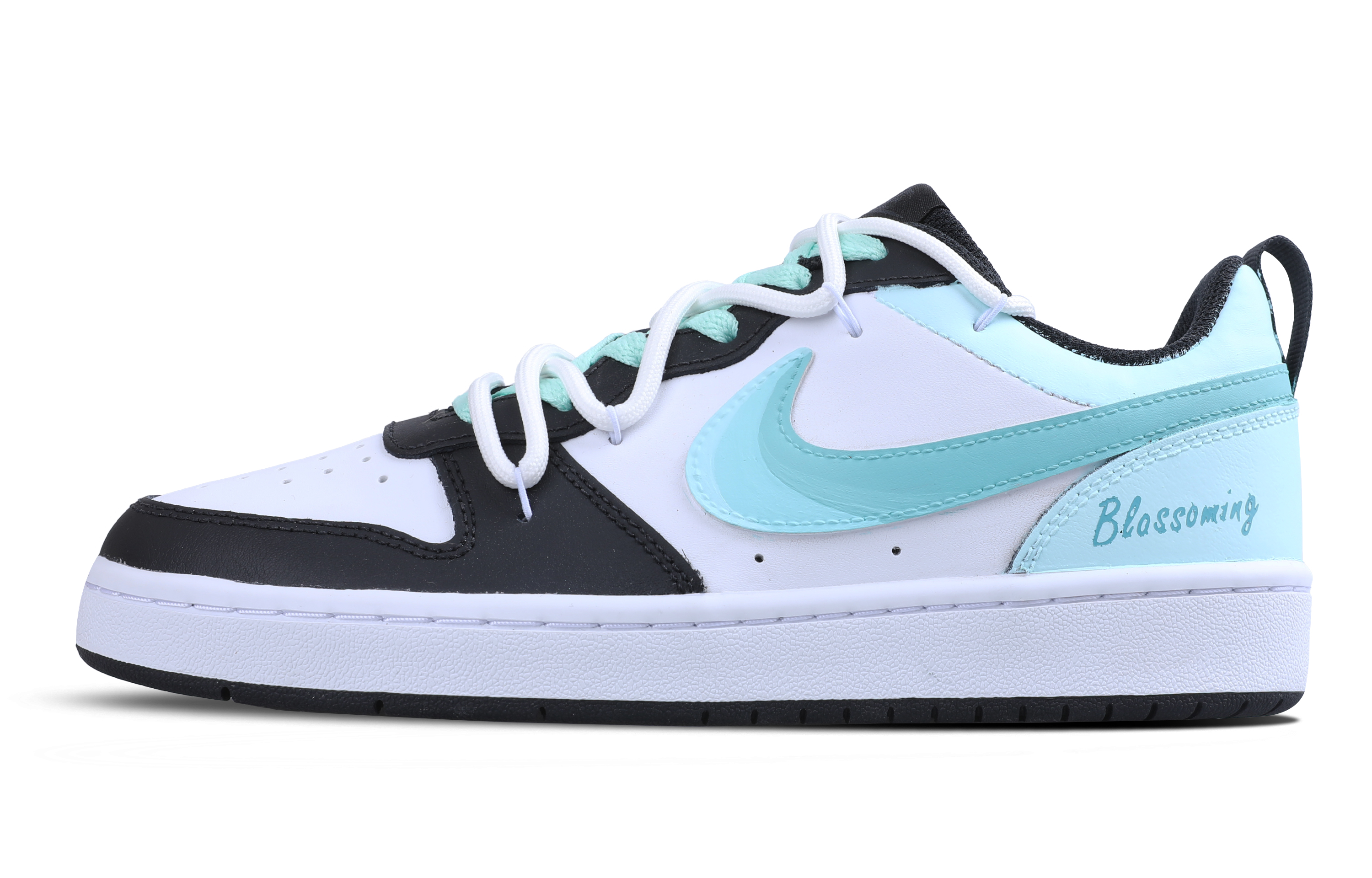 

Кроссовки Nike Court Borough Skateboarding Shoes Women's Low-top Blue/white, лазурный, Синий, Кроссовки Nike Court Borough Skateboarding Shoes Women's Low-top Blue/white, лазурный