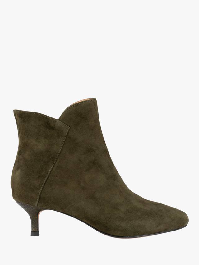 Ботинки щиколотки Saga из смесовой замши WODEN SHOE THE BEAR, Khaki