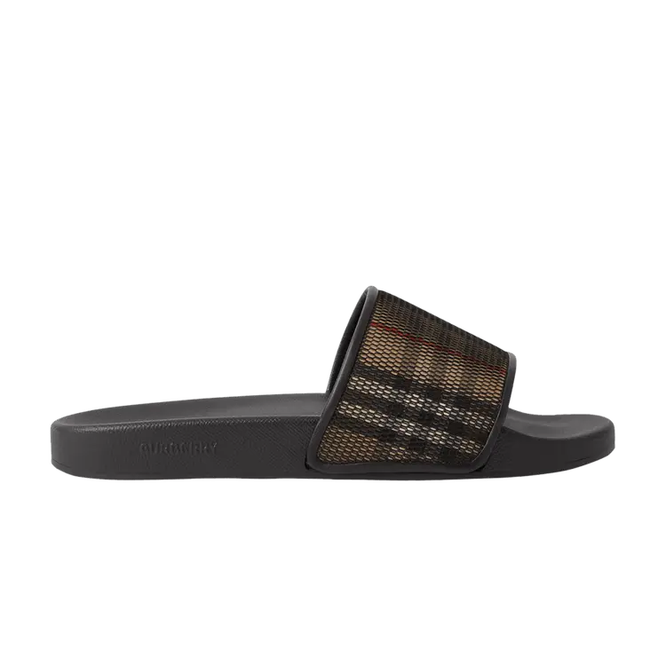 

Кроссовки Burberry Check Slide Archive Beige Mesh, коричневый