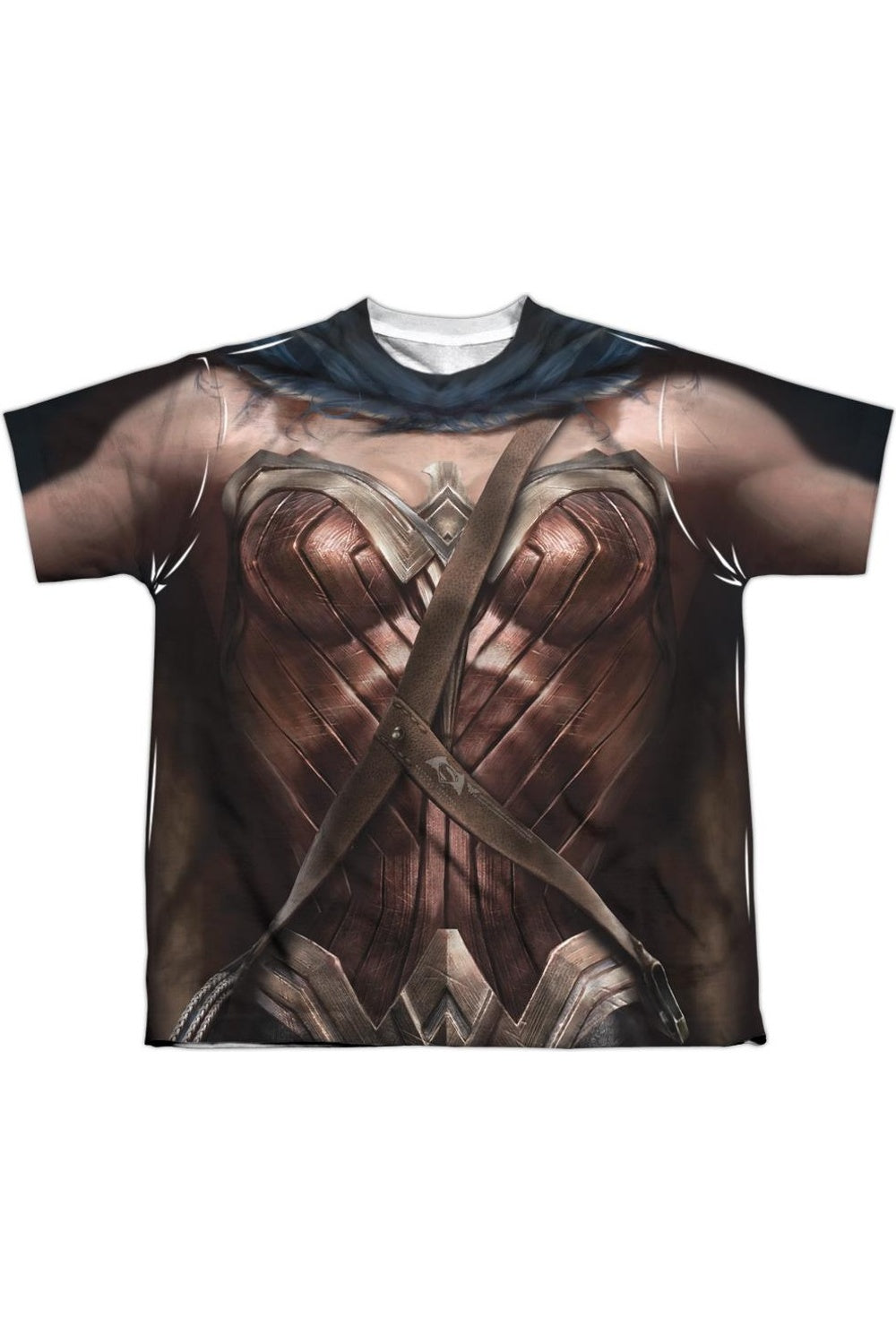 

Футболка с коротким рукавом для детей "Batman против Superman" с изображением формы Чудо-женщины Gildan, белый