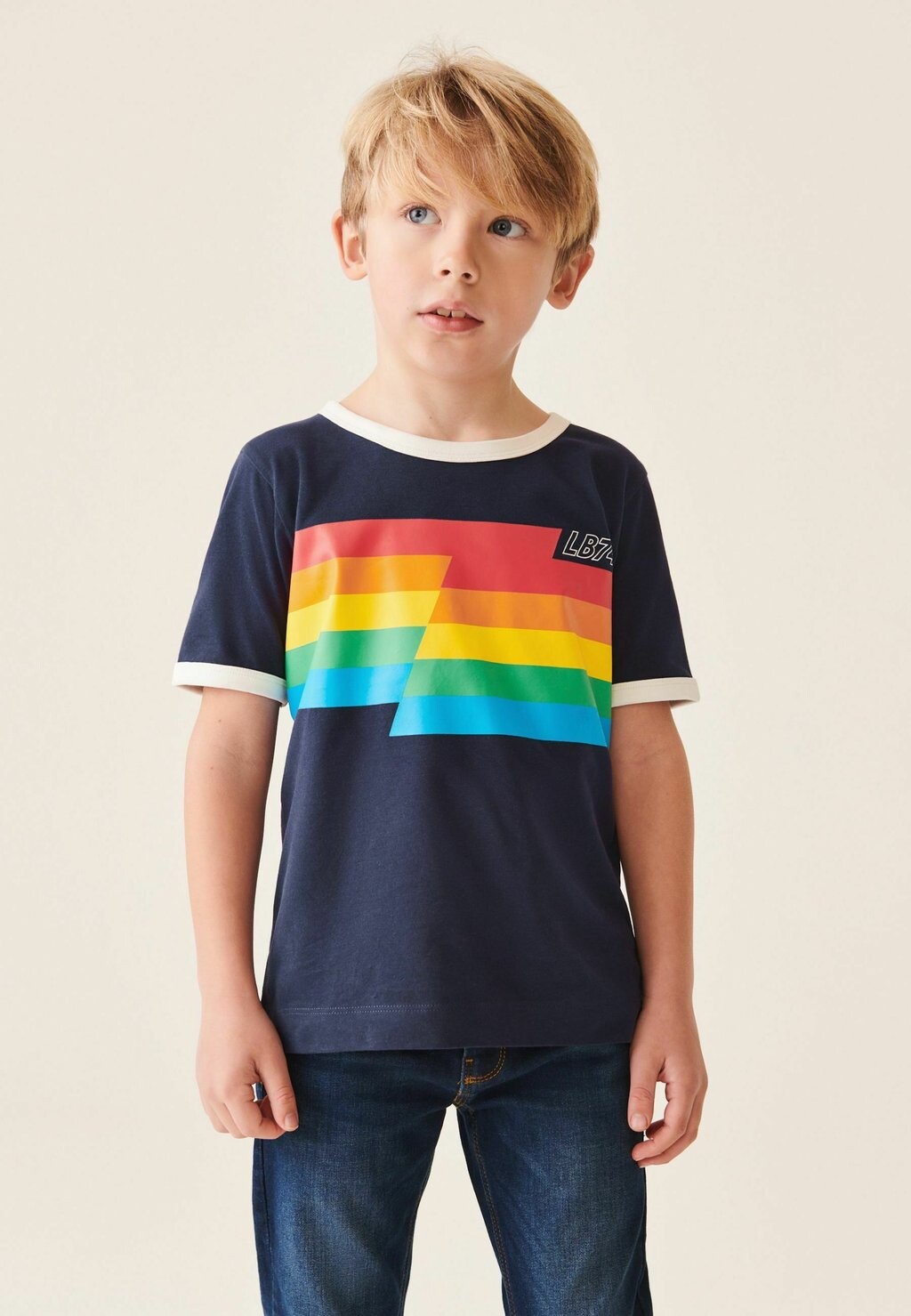 

Футболка с принтом JOOLS SHORT SLEEVE Little Bird, цвет navy ecru stripe