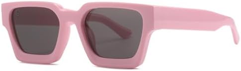 

Квадратные солнцезащитные очки 2027 для женщин и мужчин, модные солнцезащитные очки в винтажном стиле, панк, маленькие очки с оправой, защита от УФ-излучения UV400 MTZJH, Pink Black