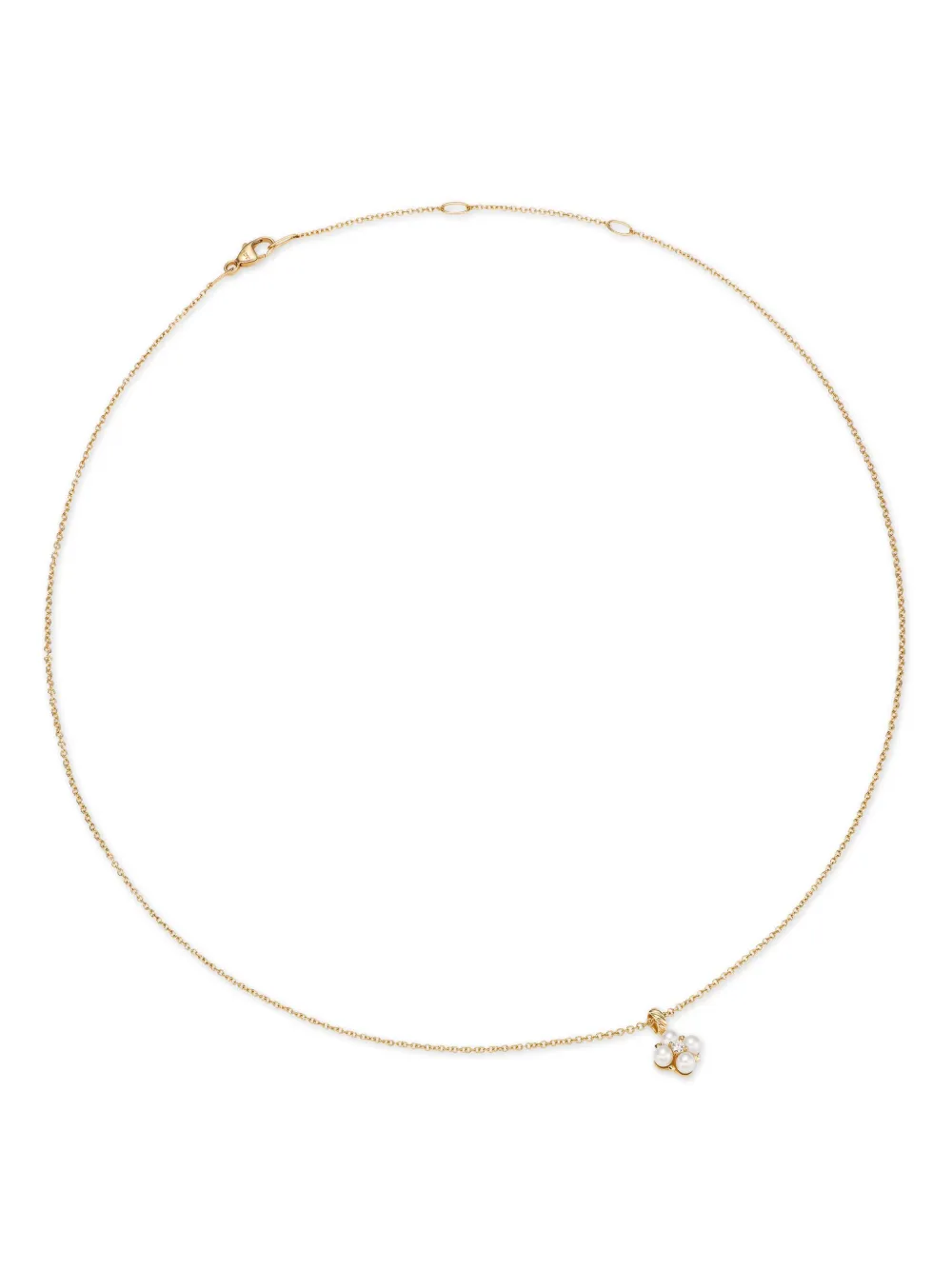 

Колье Petite Modern Renaissance из желтого золота с бриллиантами (1.1 мм) David Yurman, золотой