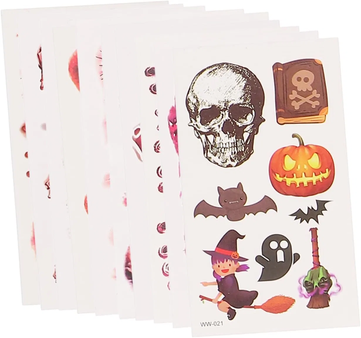 Наклейки для макияжа Lurrose 26 шт. Halloween, бумага, ассорти