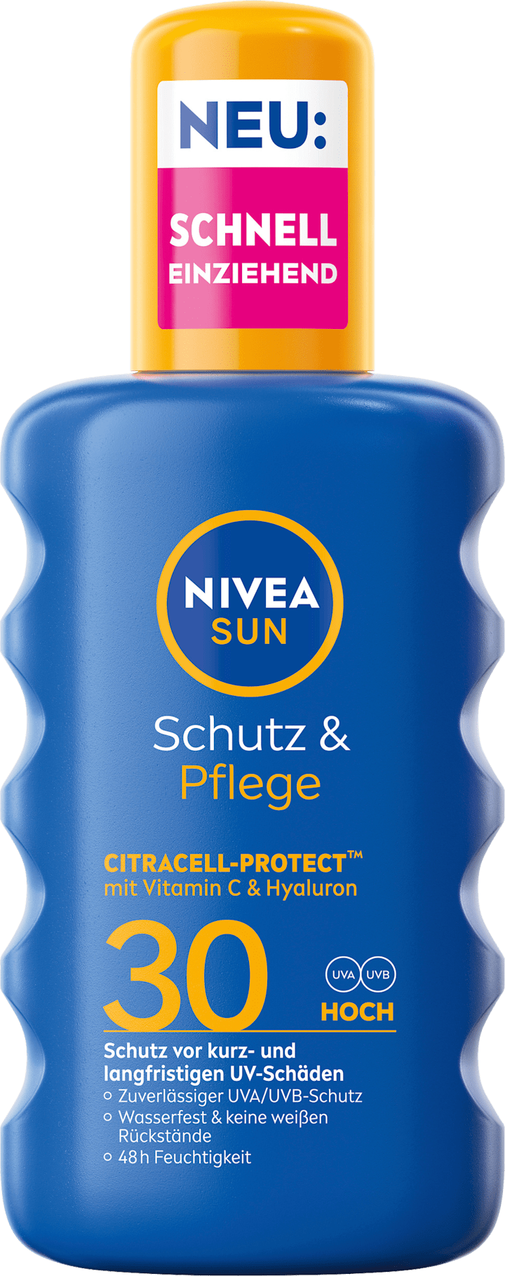 

Солнцезащитный спрей NIVEA SUN Sonnenspray Schutz & Pflege LSF 30, 200 ml
