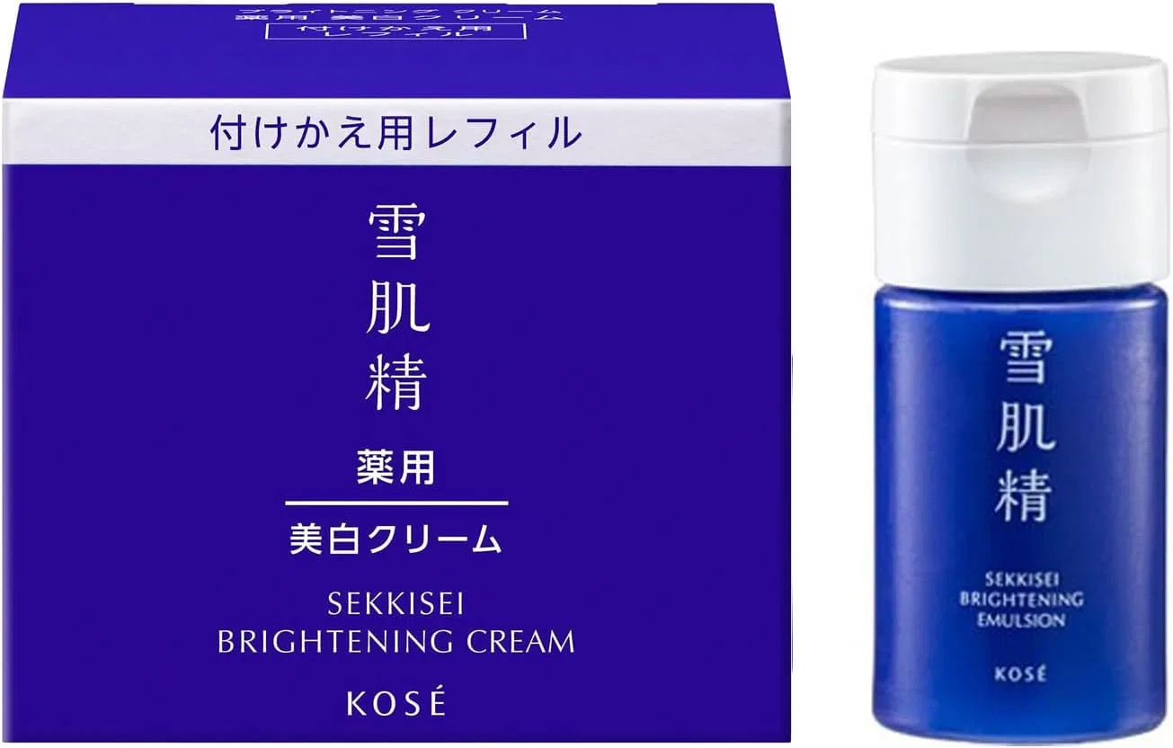 Набор для ухода за кожей Medicated Snow Skin Sebum Brightening Cream + Emulsion Sekkisei 40 г + 14 мл
