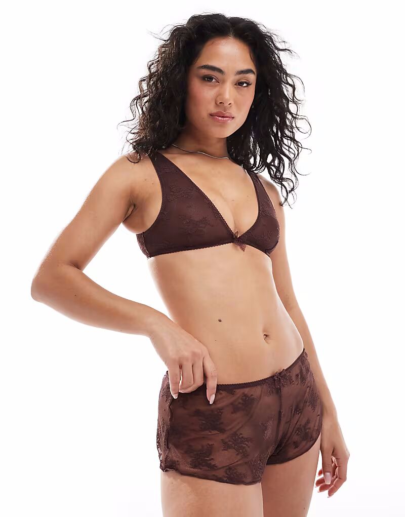 

Трусики-шорты цвета мокко-коричневого цвета Cotton On