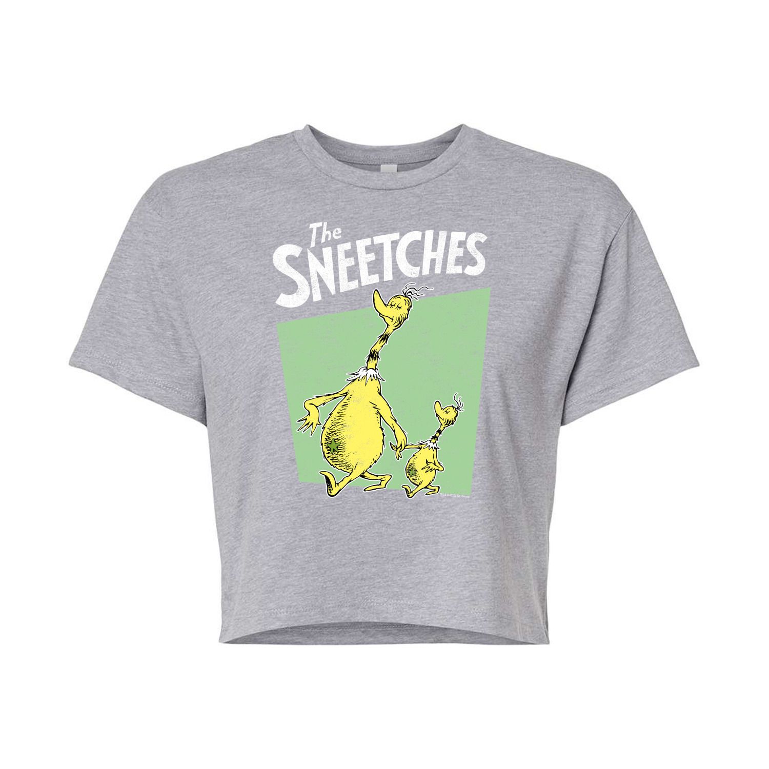 

Укороченная футболка с рисунком Dr. Seuss "The Sneetches" для юниоров Licensed Character, серый