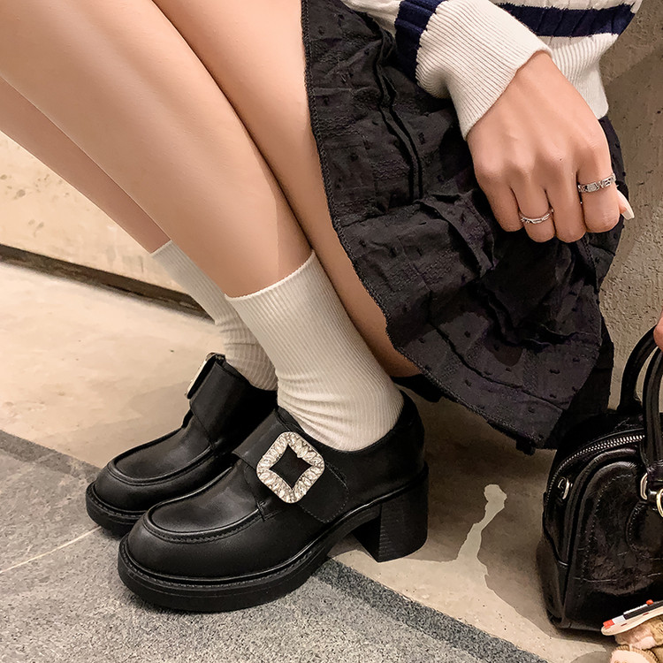Echo&yolo Лоферы женские черные из черной кожи коровы, цвет Black Cow Leather — фото 2