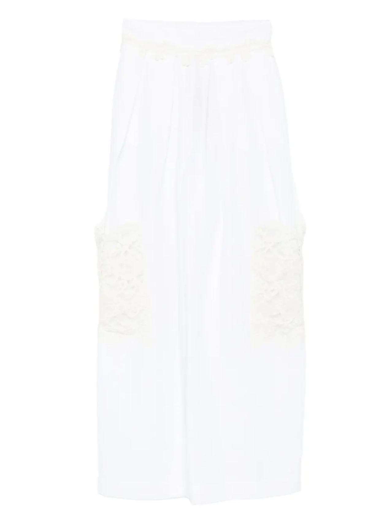 

Ermanno Scervino льняные брюки с кружевными карманами, белый