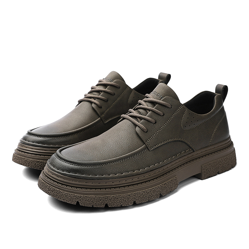 

KANGLONG Мужские повседневные ботинки - хаки, цвет Khaki[Leather Shoe Size: Size 40 in This Model = Athletic Shoes 41]