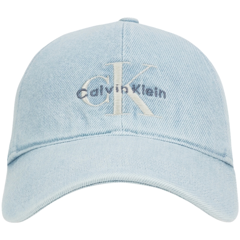 

Calvin Klein Хлопковая бейсболка унисекс джинсовая светло-голубая, LHL-Denim Light Blue