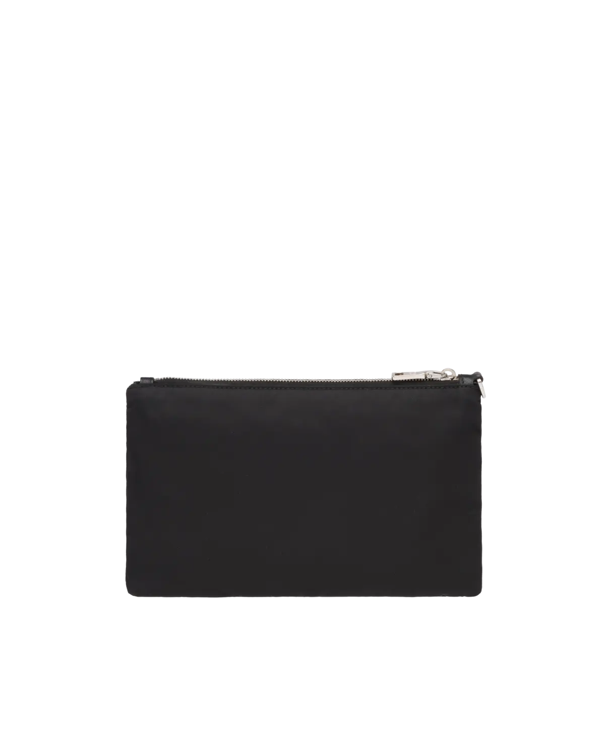 Косметичка из переработанного нейлона и кожи сафьяно Prada, черный — фото 4