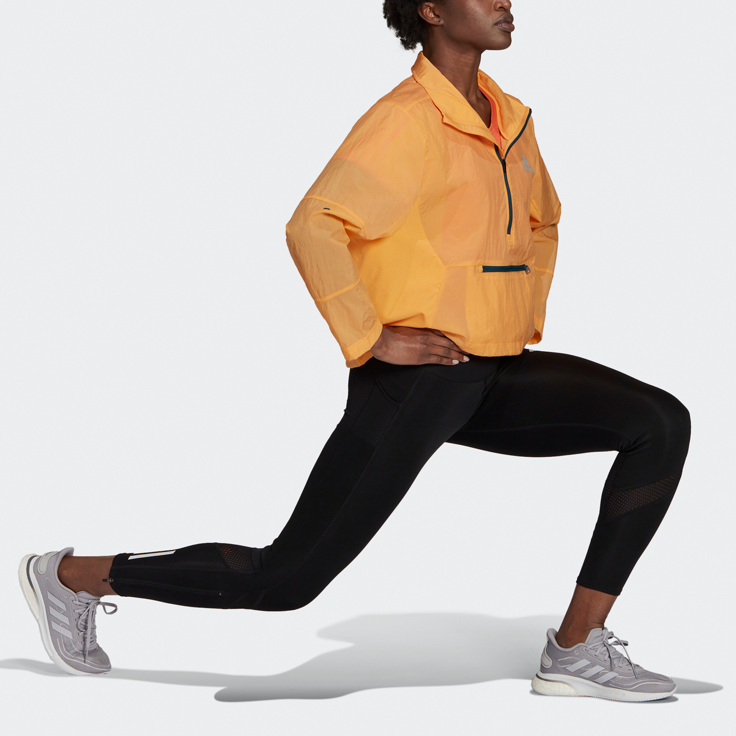 Куртка ADAPT Женская Оранжево-Желтая Adidas — фото 3