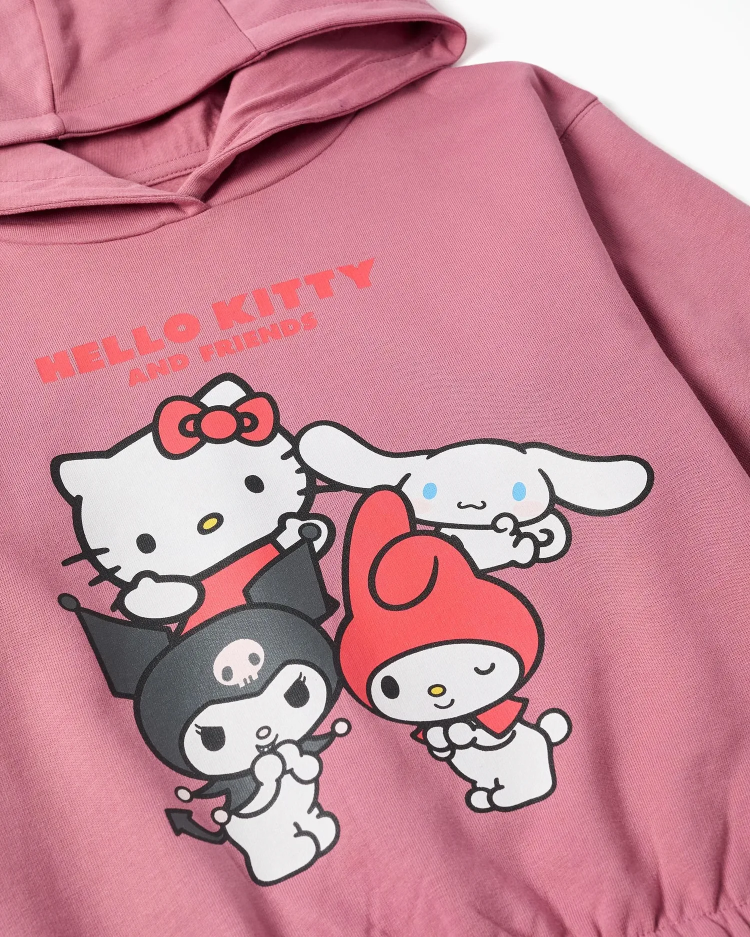 Толстовка для девочки 100% хлопок с принтом Hello Kitty Zippy, розовый — фото 2