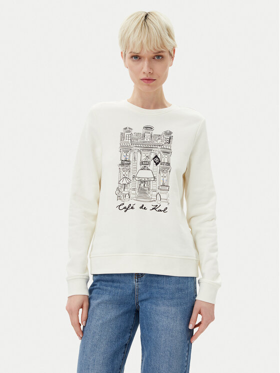 

Толстовка обычного кроя A2W20057 Karl Lagerfeld, экрю