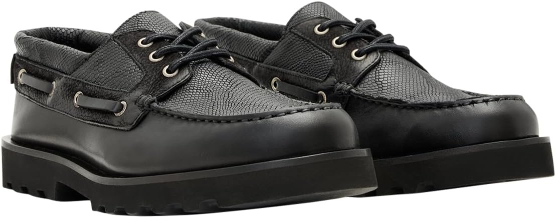 Кроссовки AllSaints Men's Boat Shoe, черный — фото 4