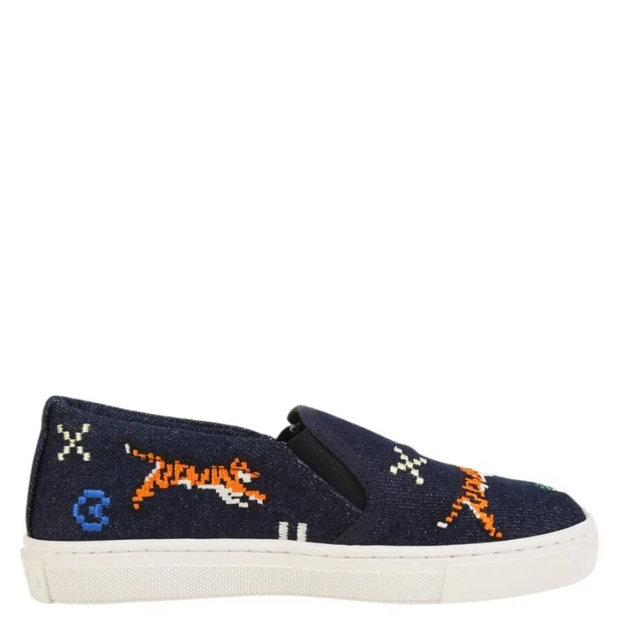 Детские кроссовки Kenzo Kids Jungle Game Pixel Canvas, синий