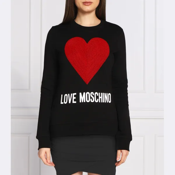 

Толстовка обычного кроя Love Moschino, черный