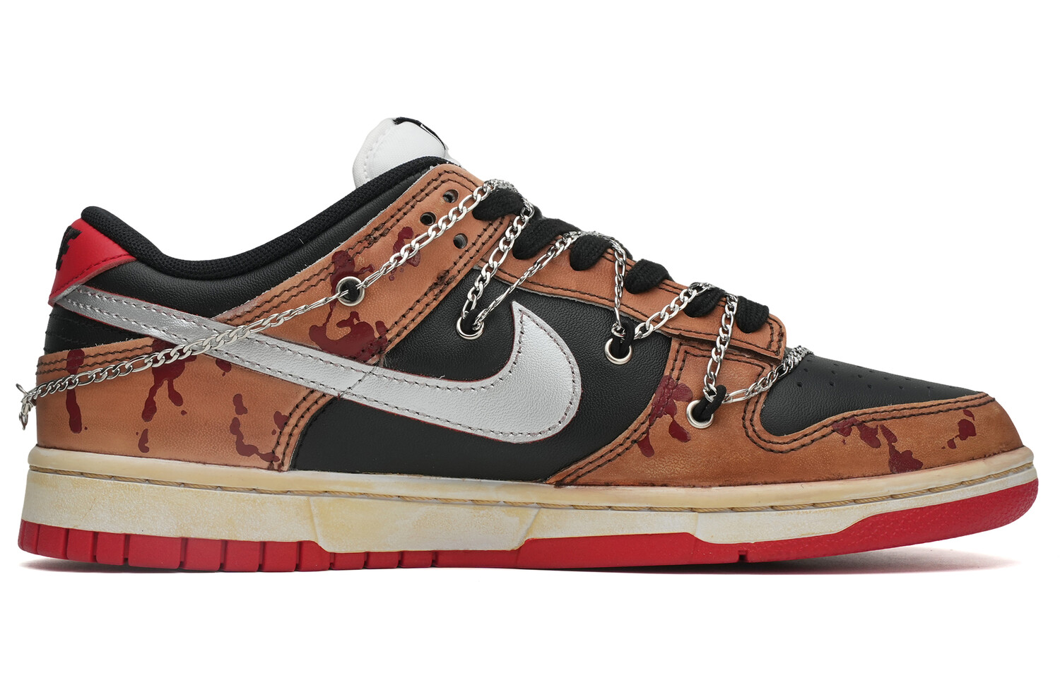 

Кроссовки Nike Dunk Skateboarding Shoes Unisex Low-top Brown, черный