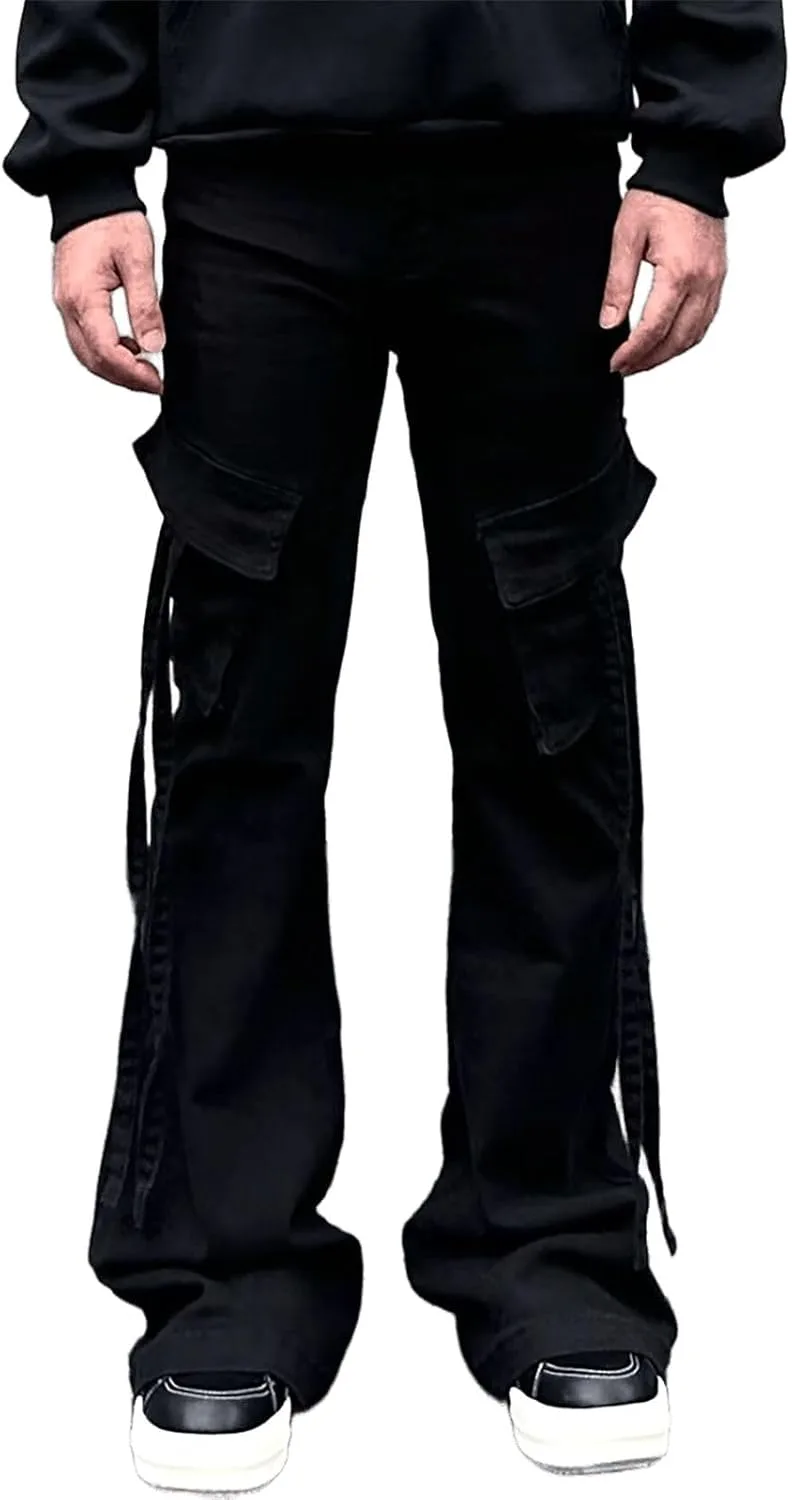 

Высокие мешковатые расклешенные джинсы для женщин в стиле Y2K FEUSEUZ