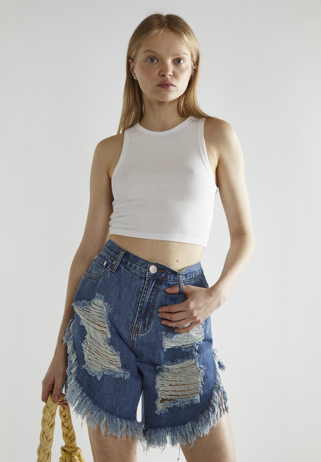 

Джинсовые шорты Glamorous, цвет Dark Stonewash