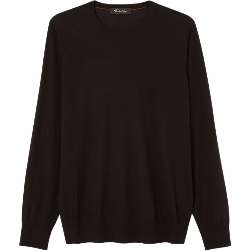 

Loro Piana Мужской свитер красновато-коричневого цвета с огненным узором