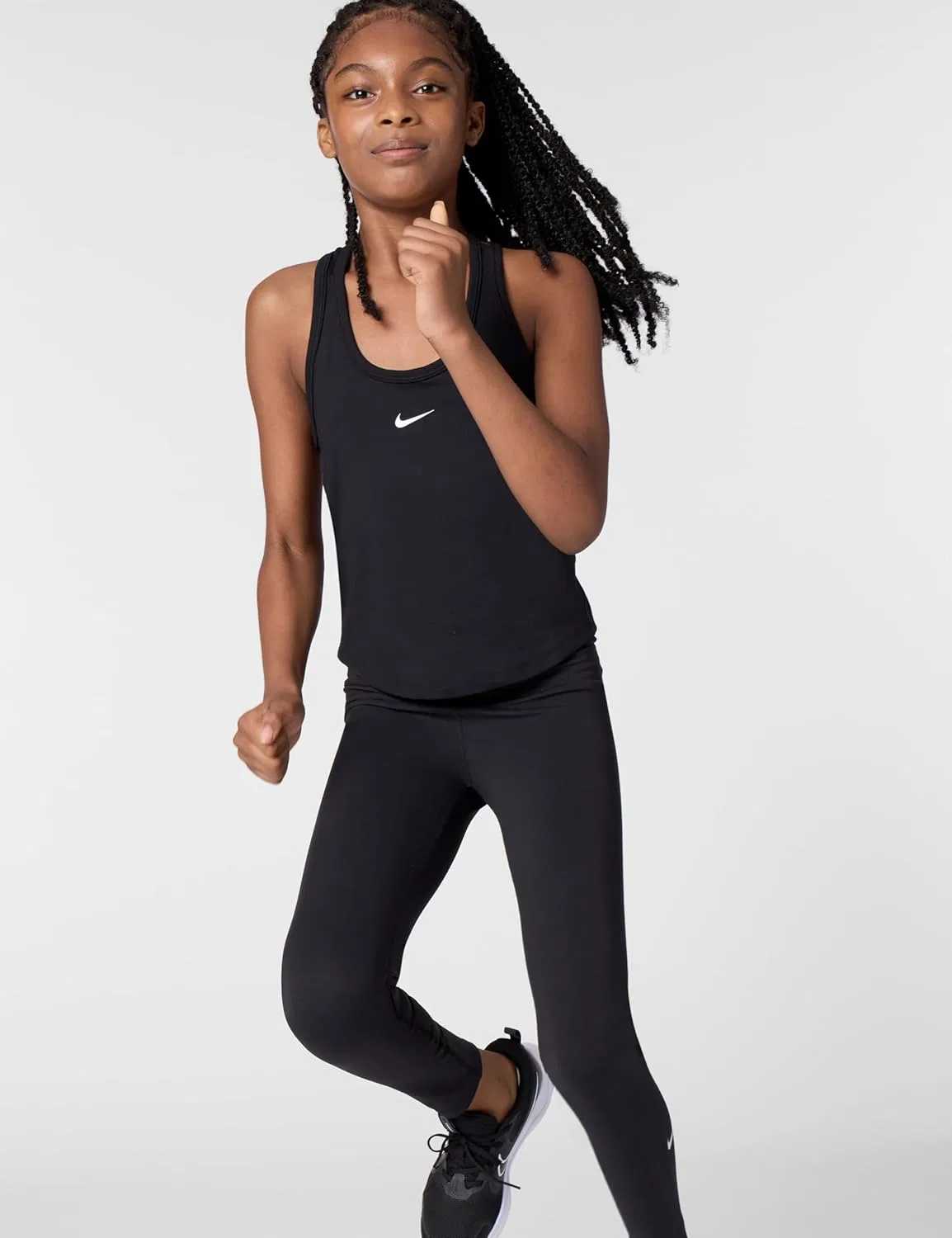 Леггинсы Dri-FIT Nike, черно-белые — фото 4