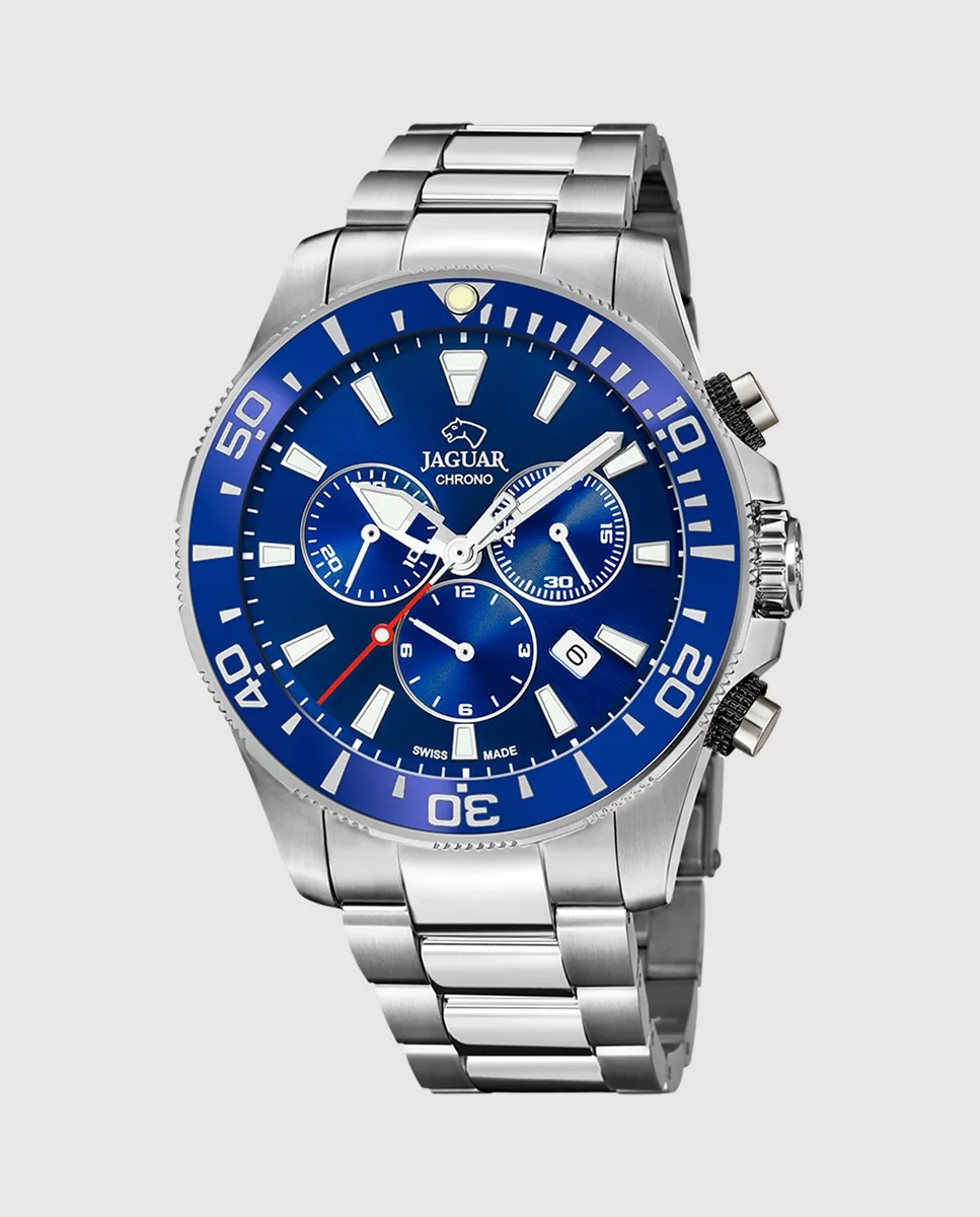 

J861/2 Мужские часы Executive в серебристо-стальном корпусе Jaguar, серебряный