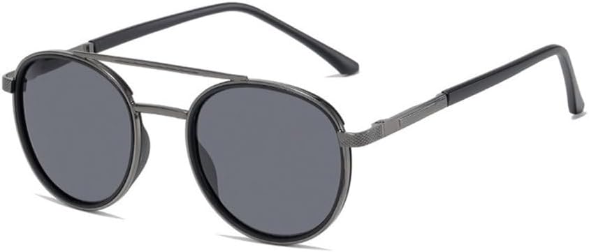 

Солнцезащитные очки LVTFCO в стиле ретро, ​​круглые, для мужчин и женщин, модные, металлические, винтажные, панк, женские, с защитой от УФ-излучения UV400, C3 Gun Grey